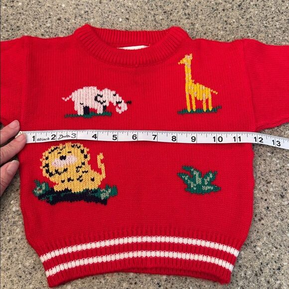 LORD & TAYLOR Vintage Toddler Zoo Animal Sweater - Picture 6 of 7
